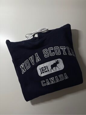 Nova Scotia Canada Navy Pullover Hoodie Sweatshirt